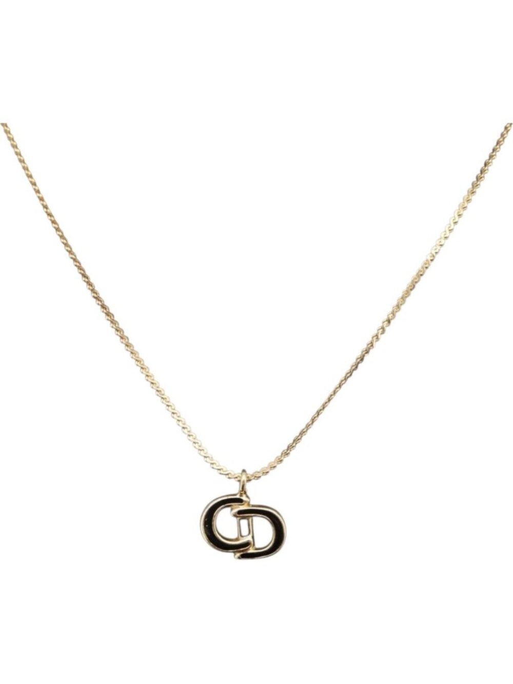 Christian Dior Necklace Metal Gold Tone